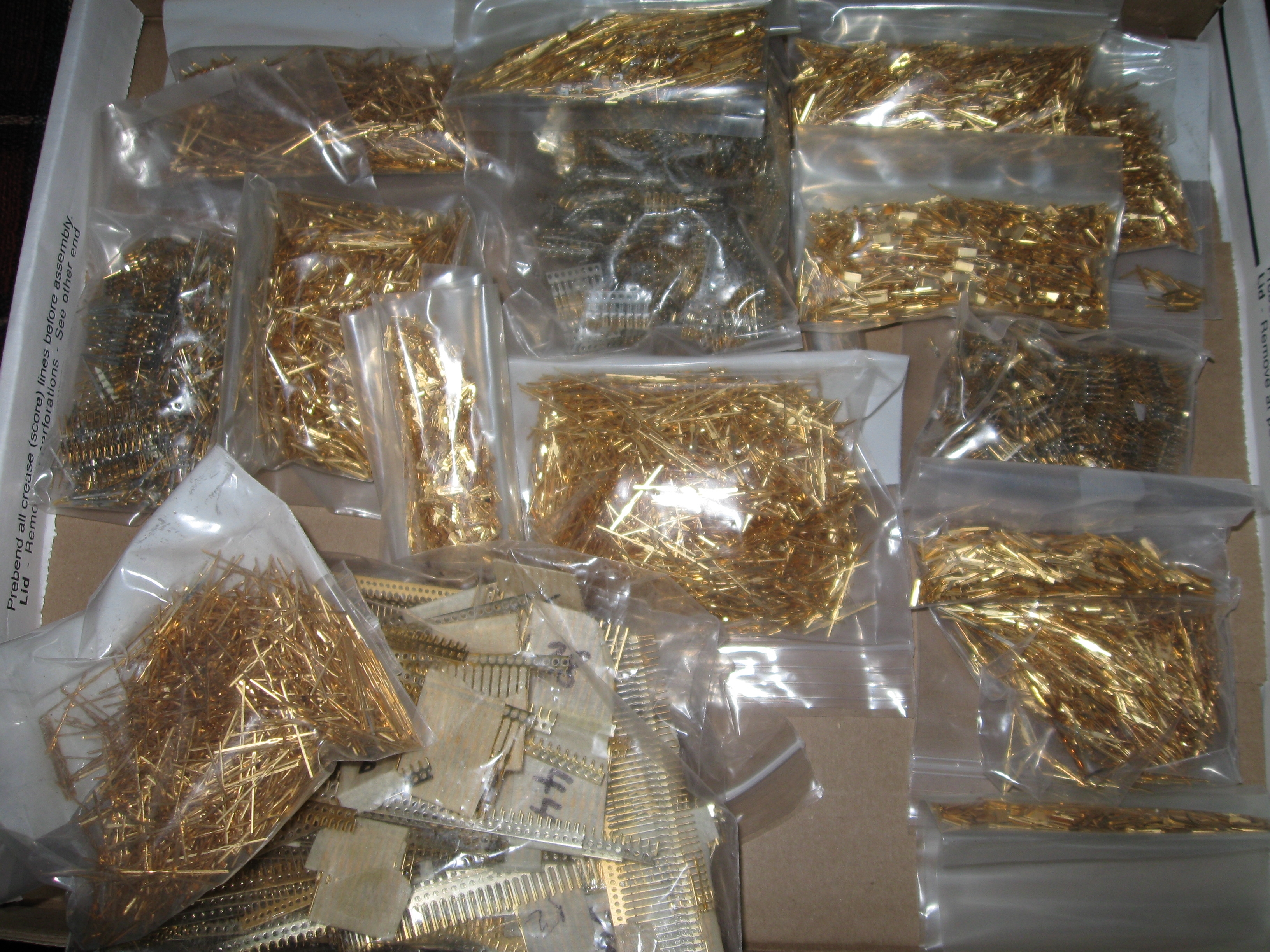 Gold plated pins - gold recovery